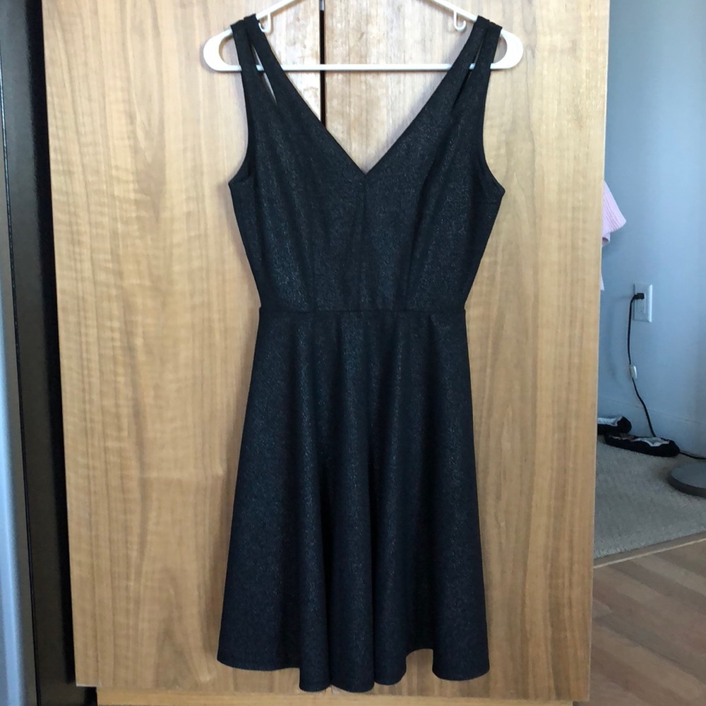 Low Back Black Cocktail Dress